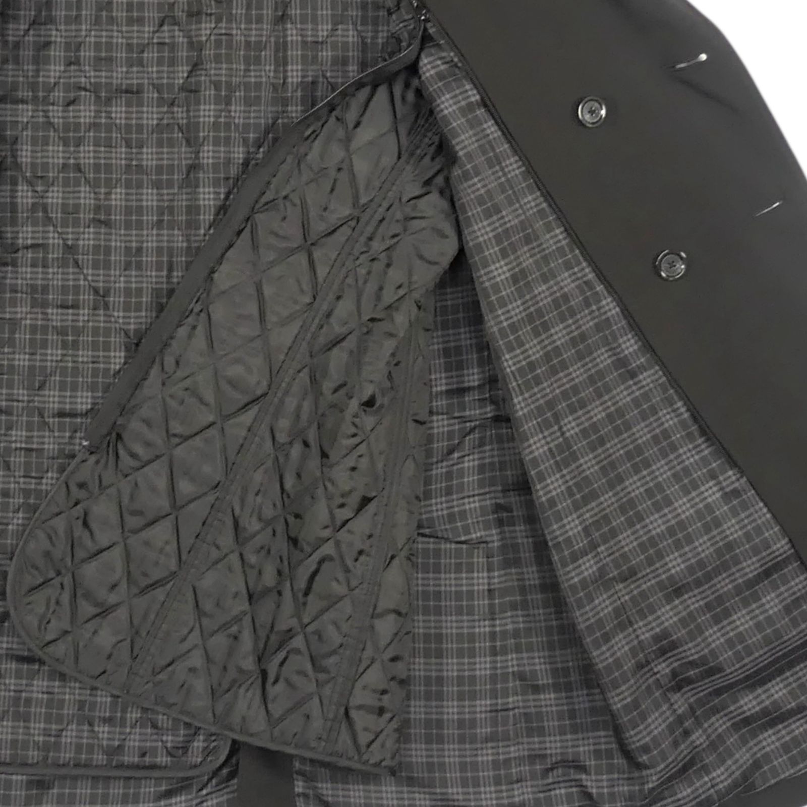 バーバリー　ブラックレーベル　ライナー　トレンチコート　L チェック BURBERRY BLACK LABEL 廃盤 トレンチコート L バーバリーブラック