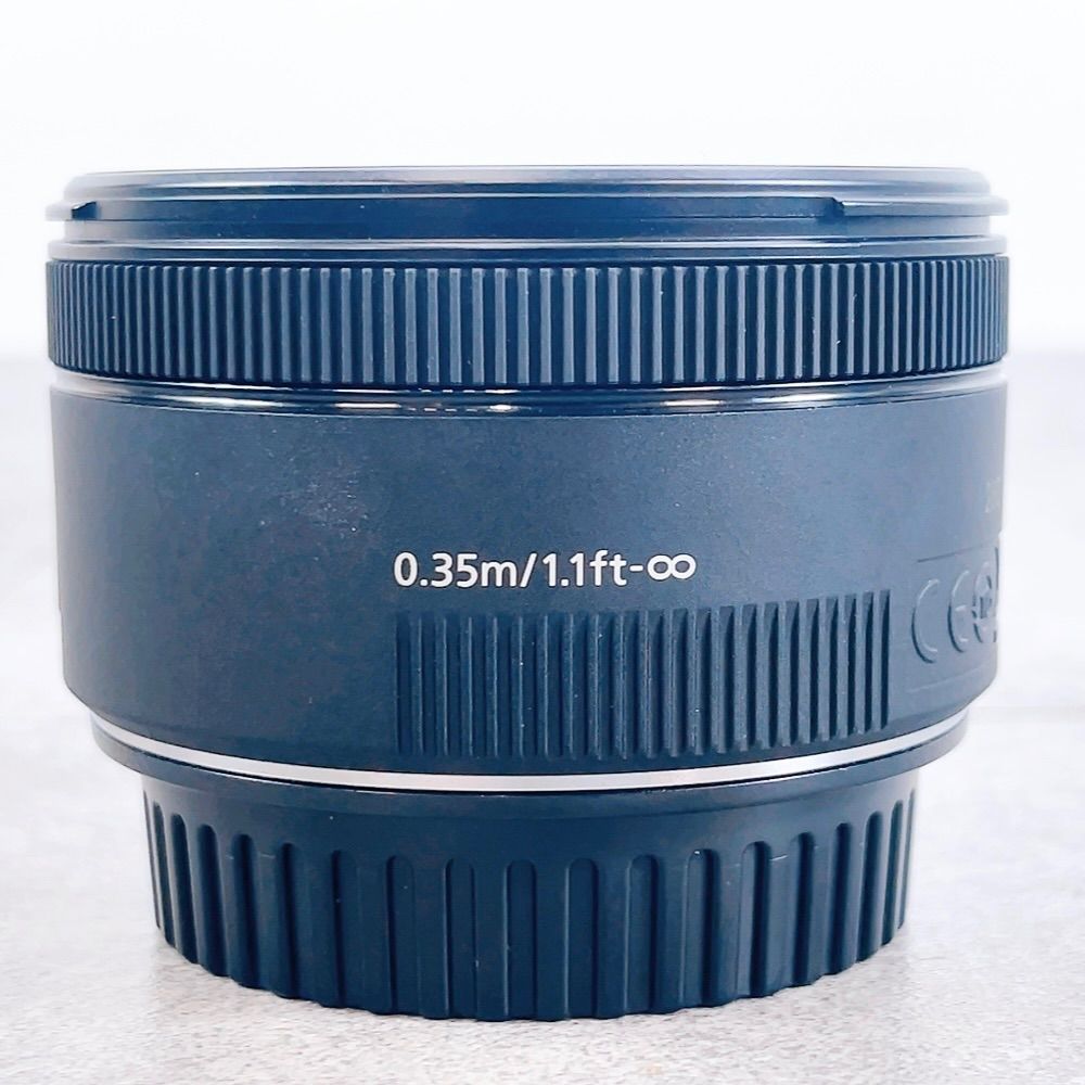 H-806 Canon EF 50mm F1.8 STM 単焦点レンズ ブラック 美品 動作確認