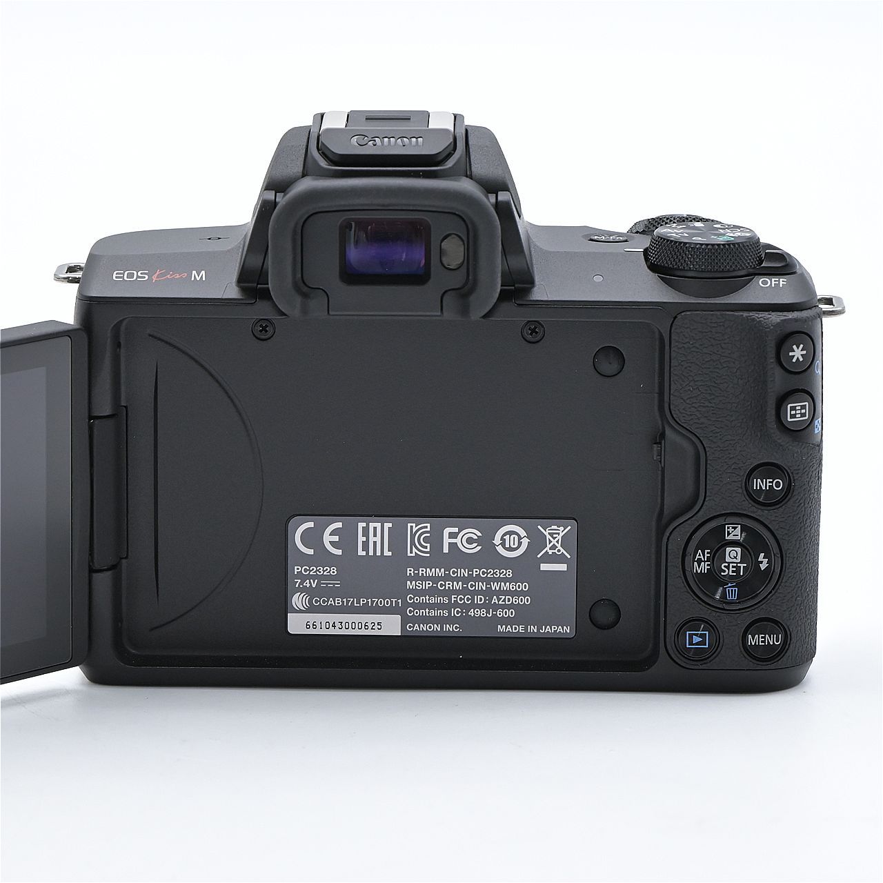 Canon キヤノン Canon EOS Kiss M ボディ ブラック ミラーレス一眼レフ