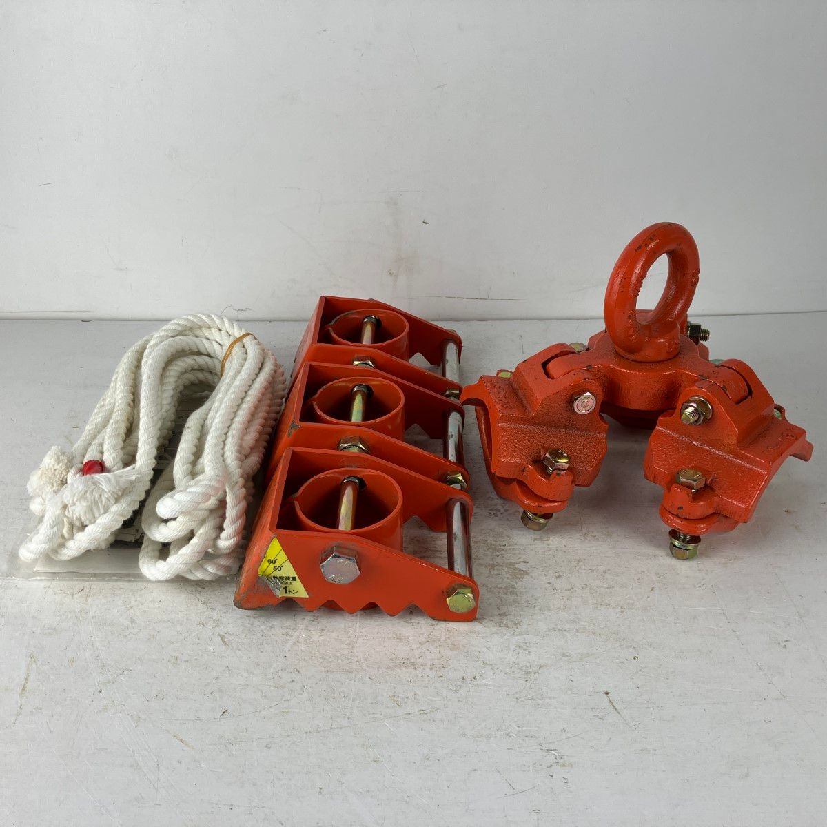 ЗЗTAKOMAN 1 t 三脚ヘッド ベース チェーンブロック吊り下げ用 TS 10 20 B オレンジ