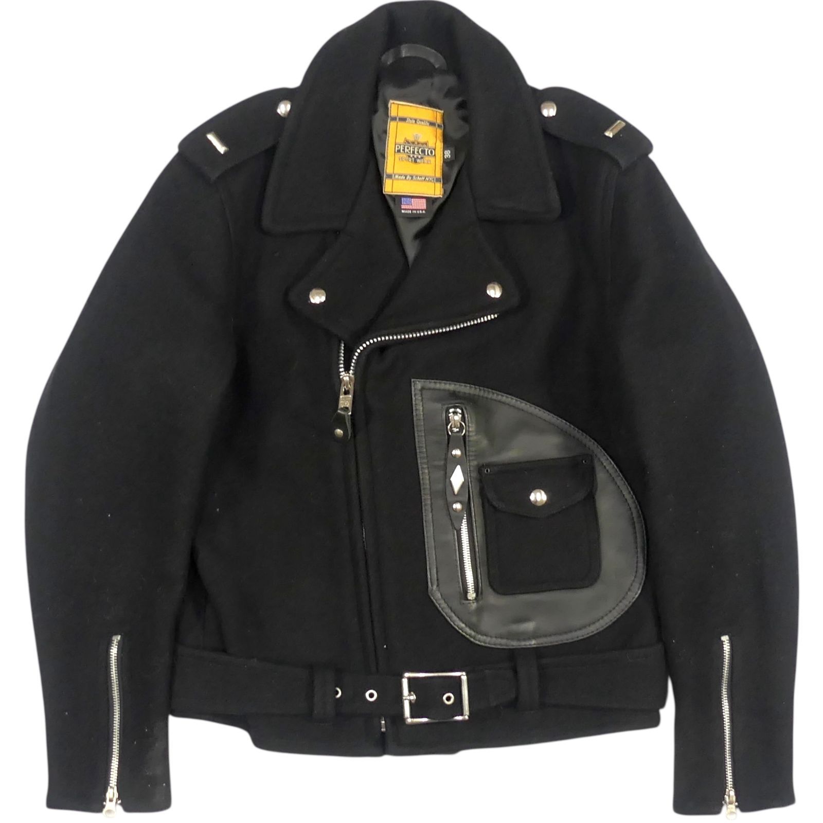 Schott PERFECTO ショット パーフェクト ライダースジャケット M 黒 38 