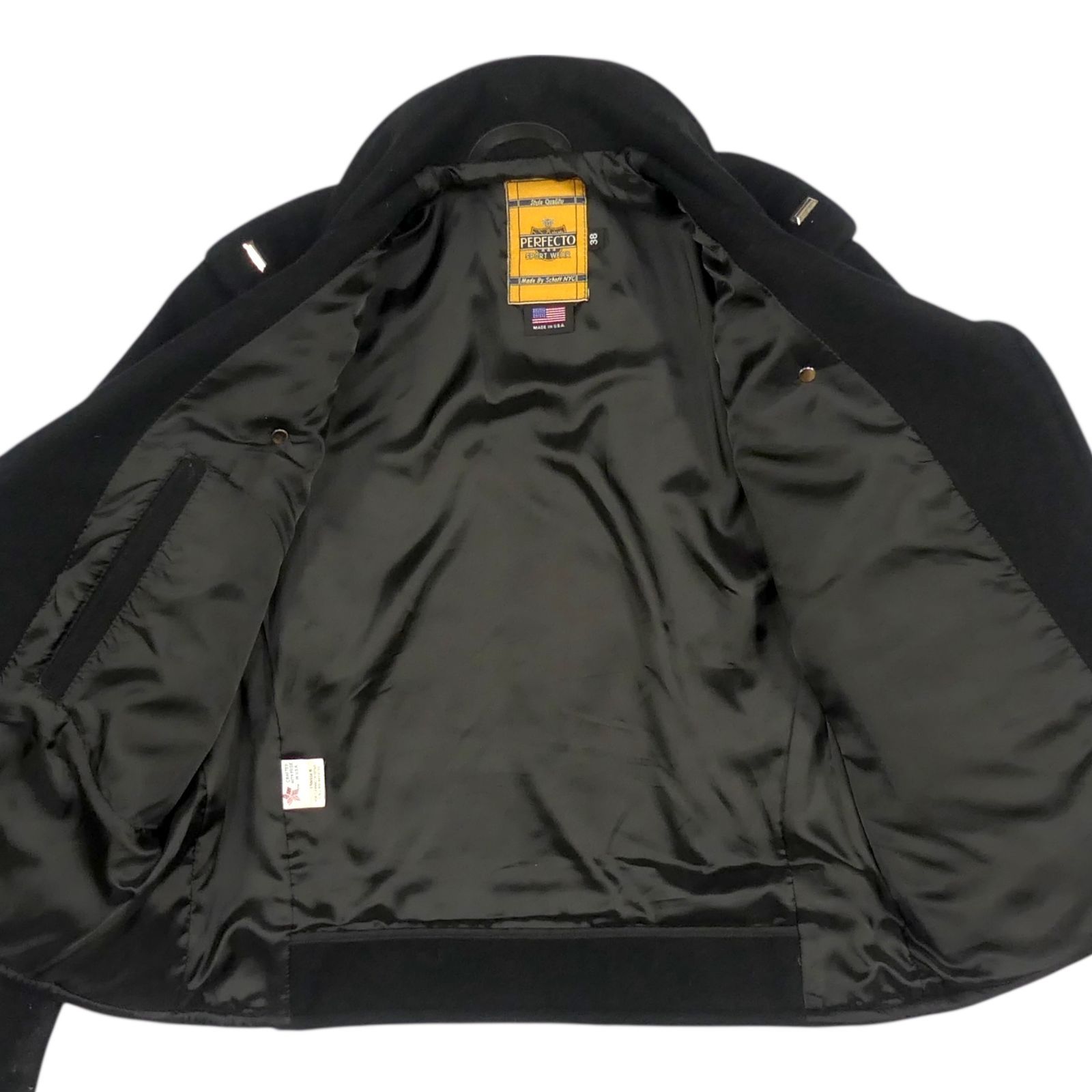 Schott PERFECTO ショット パーフェクト ライダースジャケット M 黒 38 