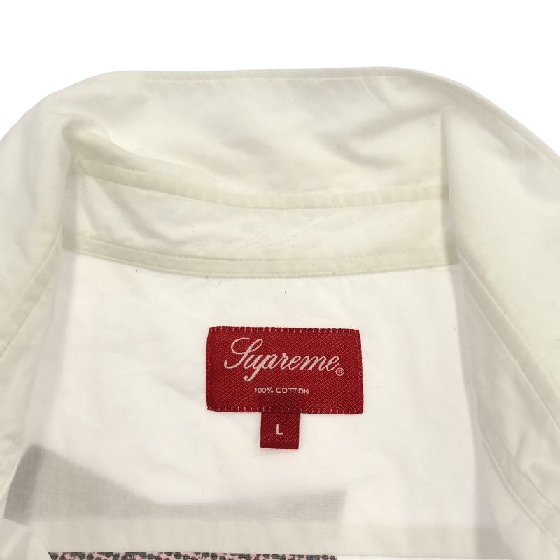中古】Supreme 22SS Nate Lowman S/S Shirt 半袖シャツ L ホワイト