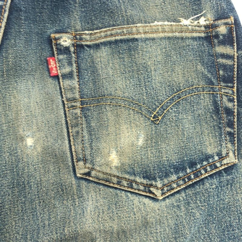 中古】LEVI'S デニムパンツ W30 L34 501XX ブルー リーバイス[10