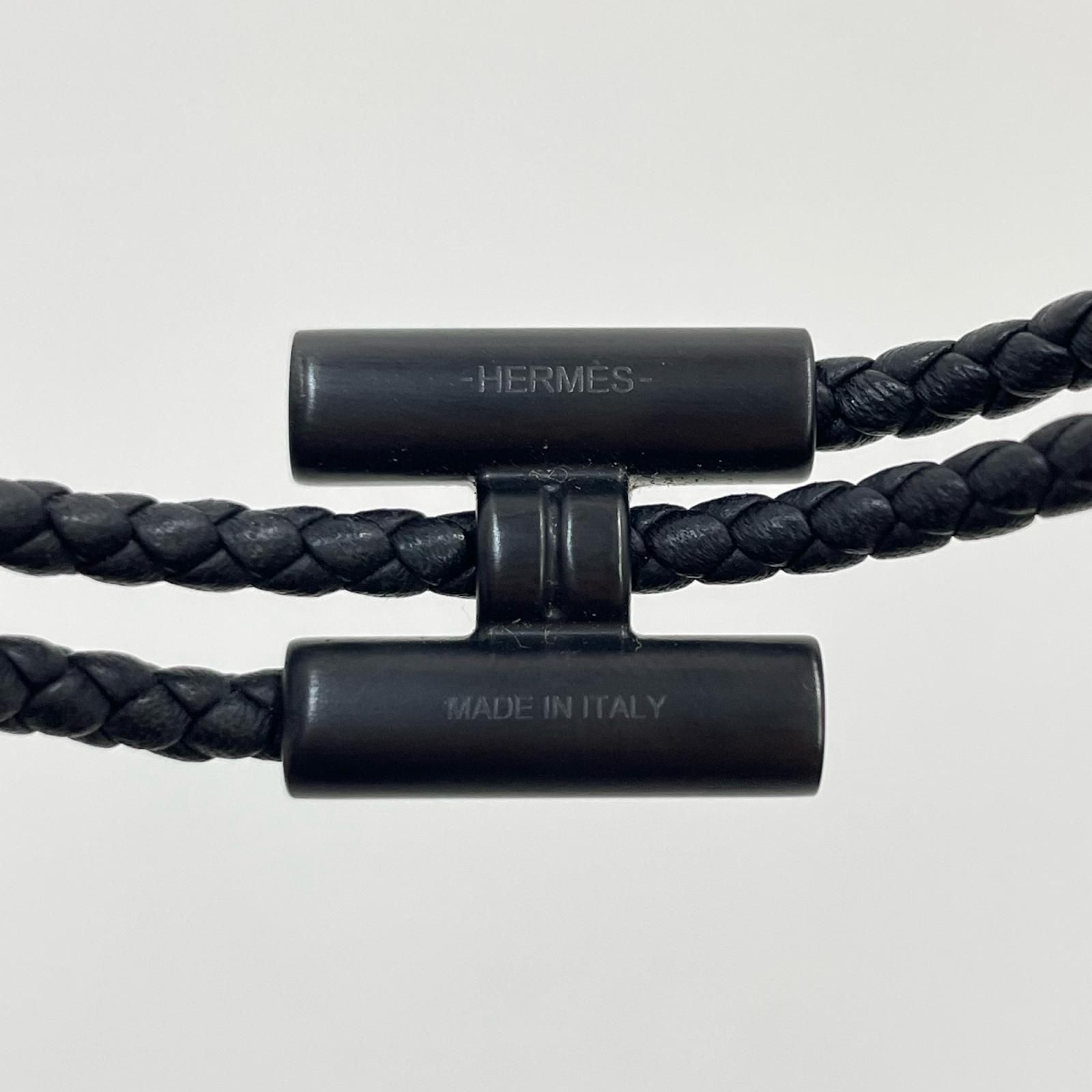 HERMES | エルメス トゥルニ トレッセ ブレスレット ブラック【尾張 