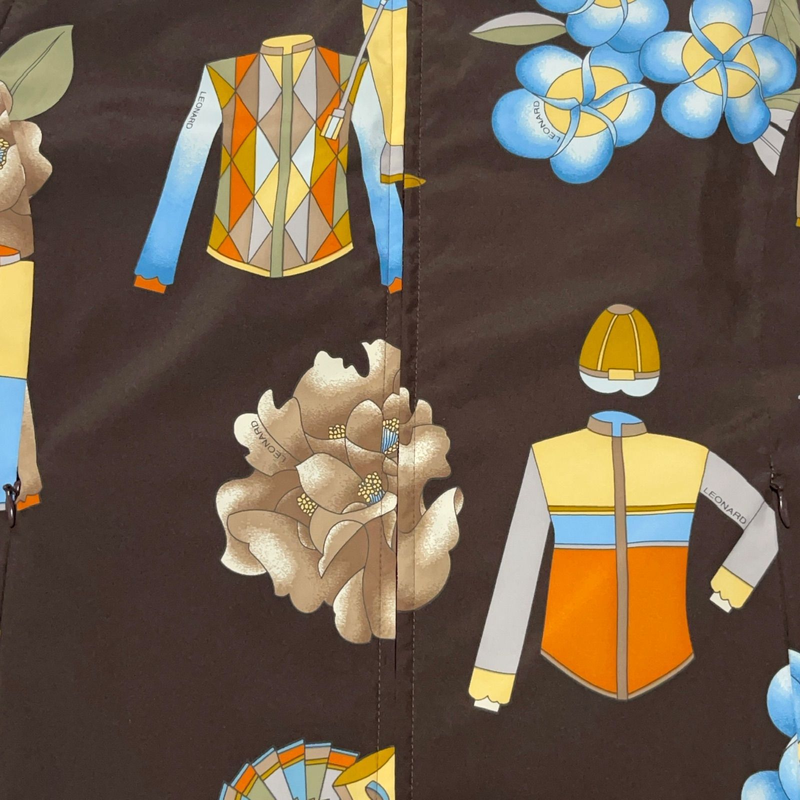 レオナール スポーツ LEONARD SPORT 花柄 フラワー 総柄 プリントロゴ