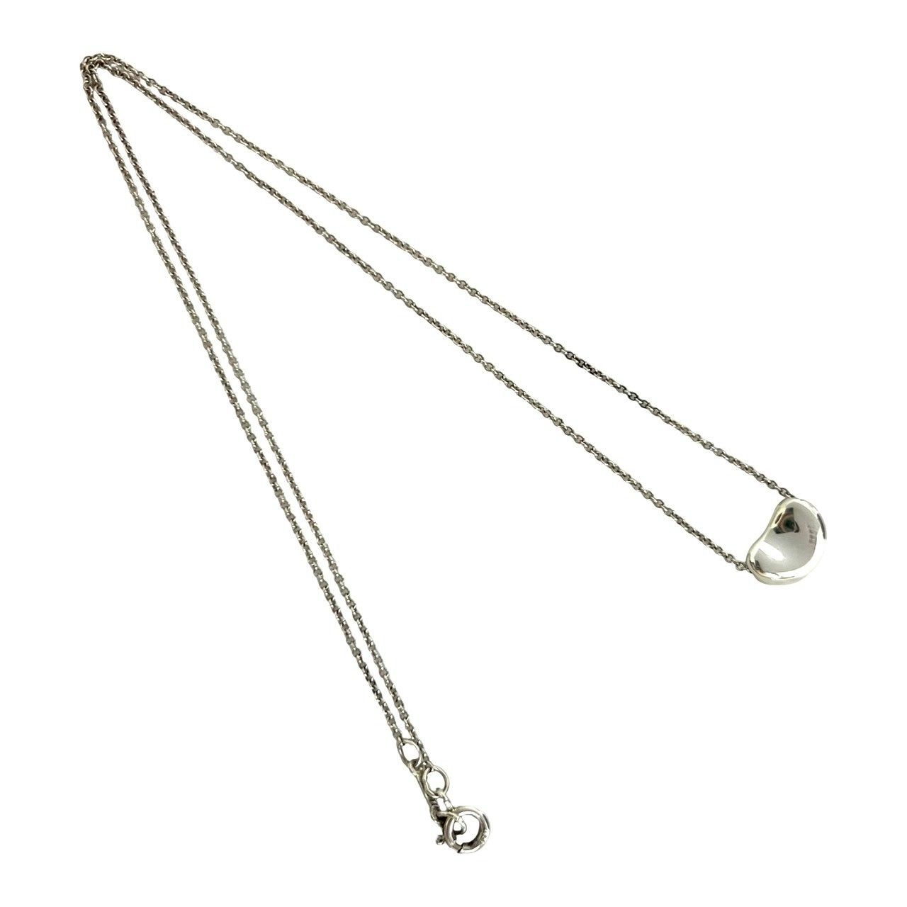 極 美品 箱 袋付 TIFFANY&Co. ティファニー ビーン ネックレス