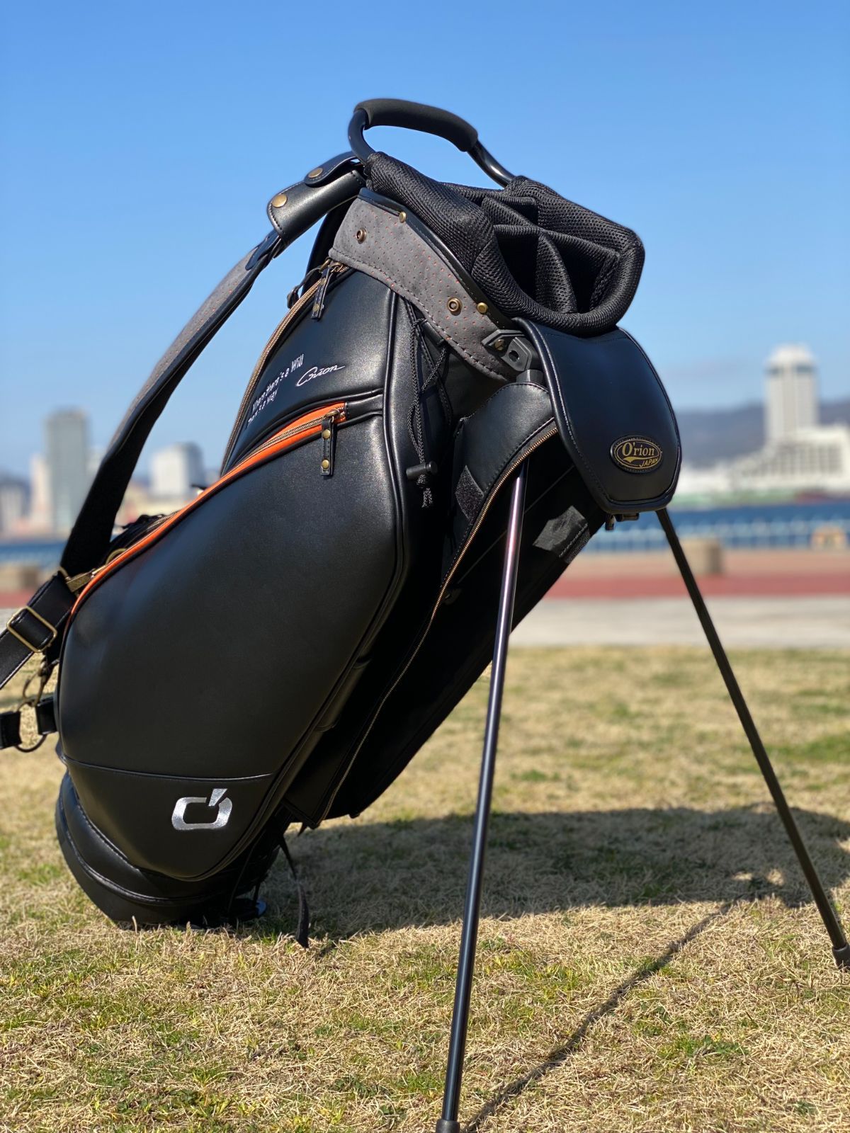 キャディバッグ オレンジ
