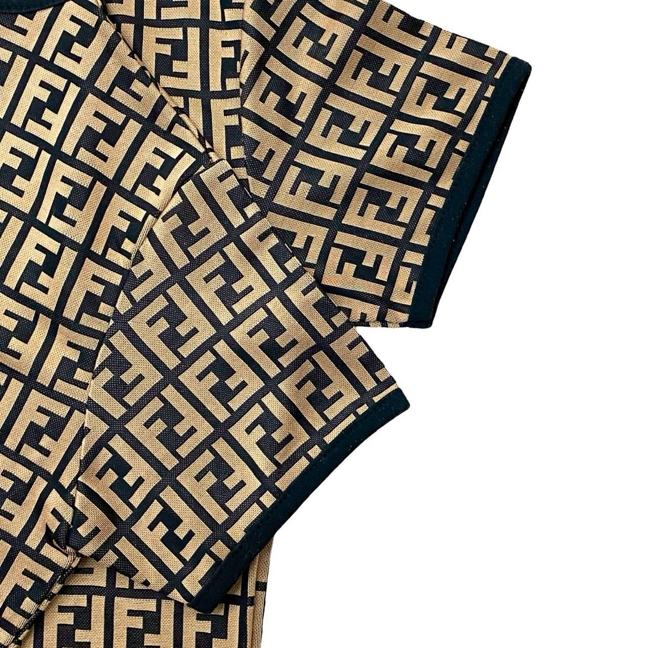 極 美品 FENDI フェンディ ズッカ 柄 ポリエステル スパンデックス