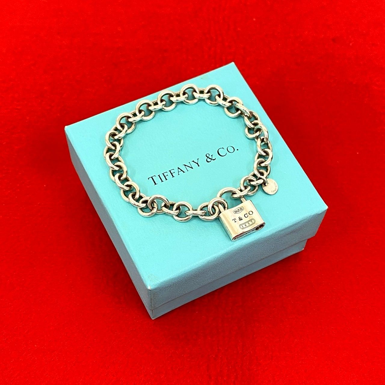 極 美品 TIFFANY&Co. ティファニー 1837 カデナロック ブレスレット 