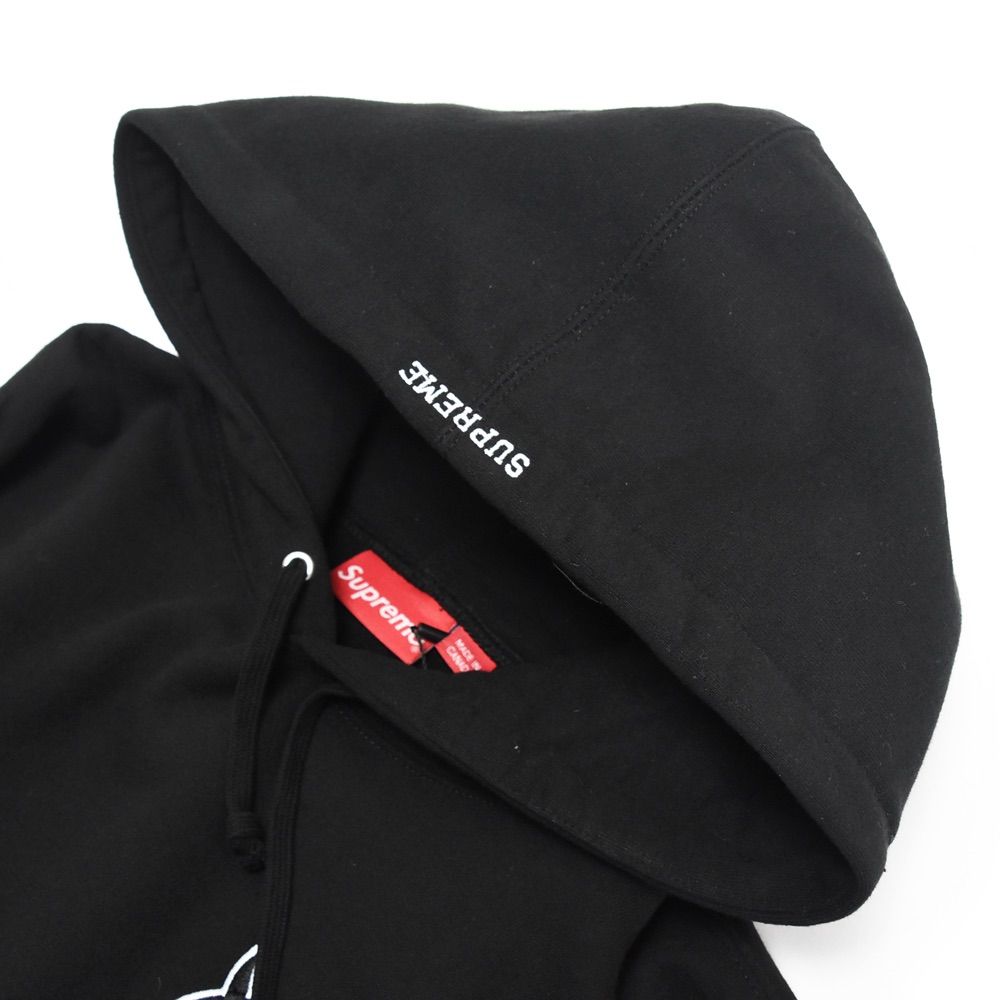 美品 SUPREME 2022FW シュプリーム Logo Hooded Sweatshirt デビル S