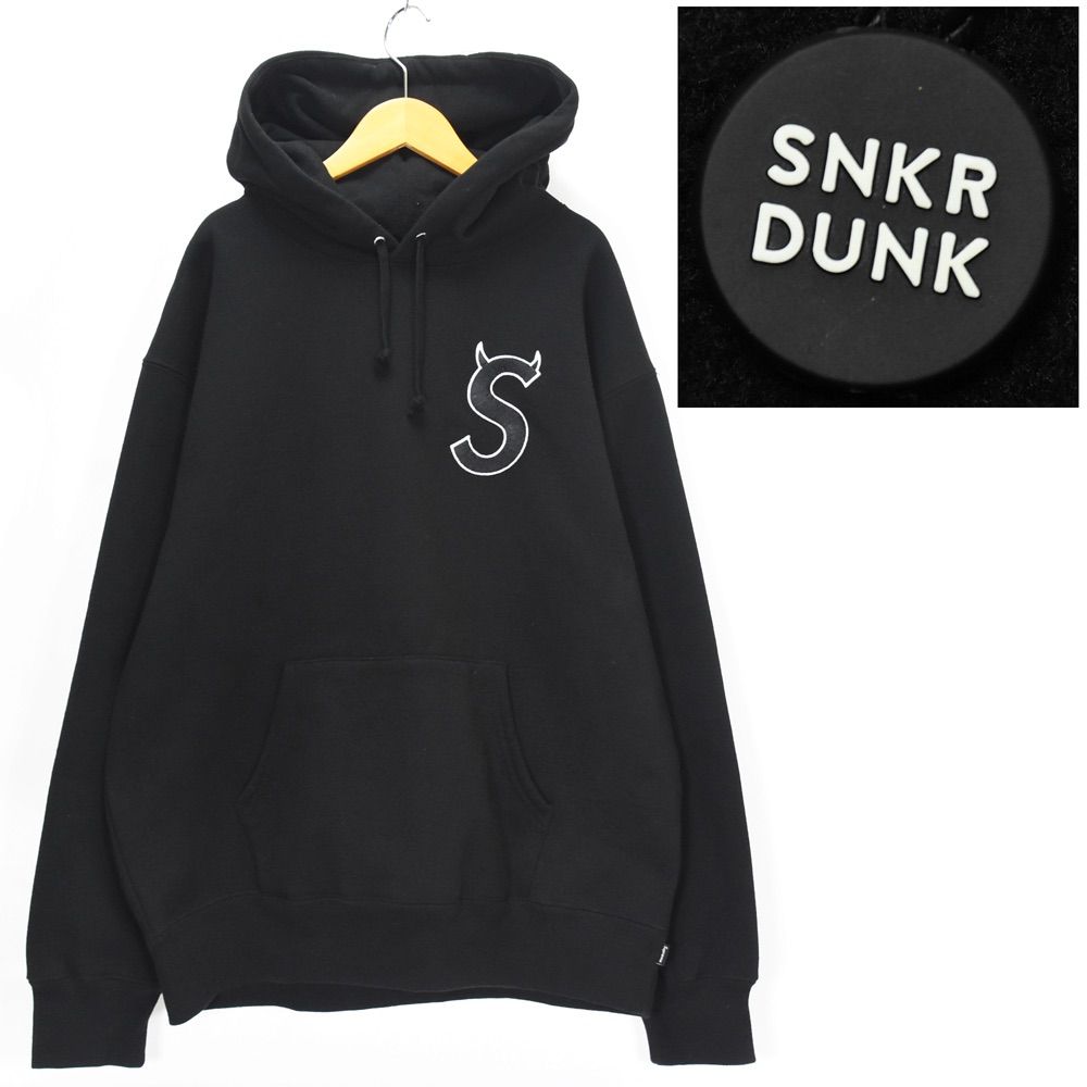 美品 SUPREME 2022FW シュプリーム Logo Hooded Sweatshirt デビル S