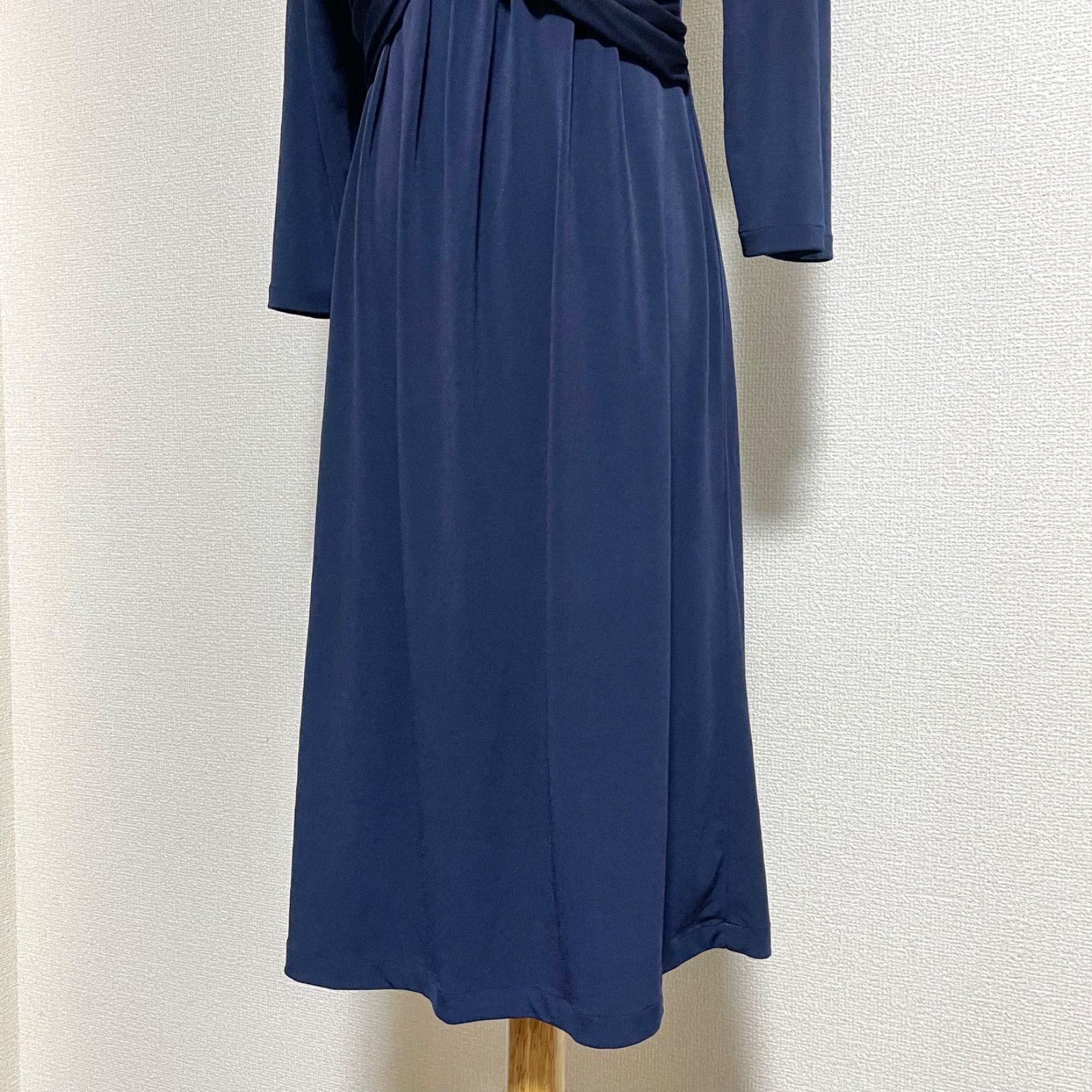 kay me ケイミー ヴィーナス カシュクール ワンピース 濃紺 サイズ7