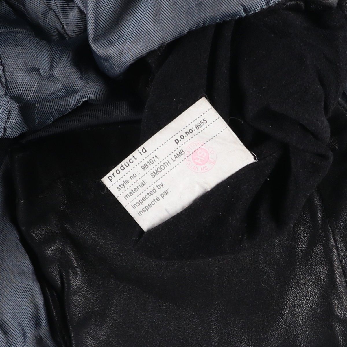 古着 REACTION スイングトップタイプ 中綿入り レザーブルゾン メンズL