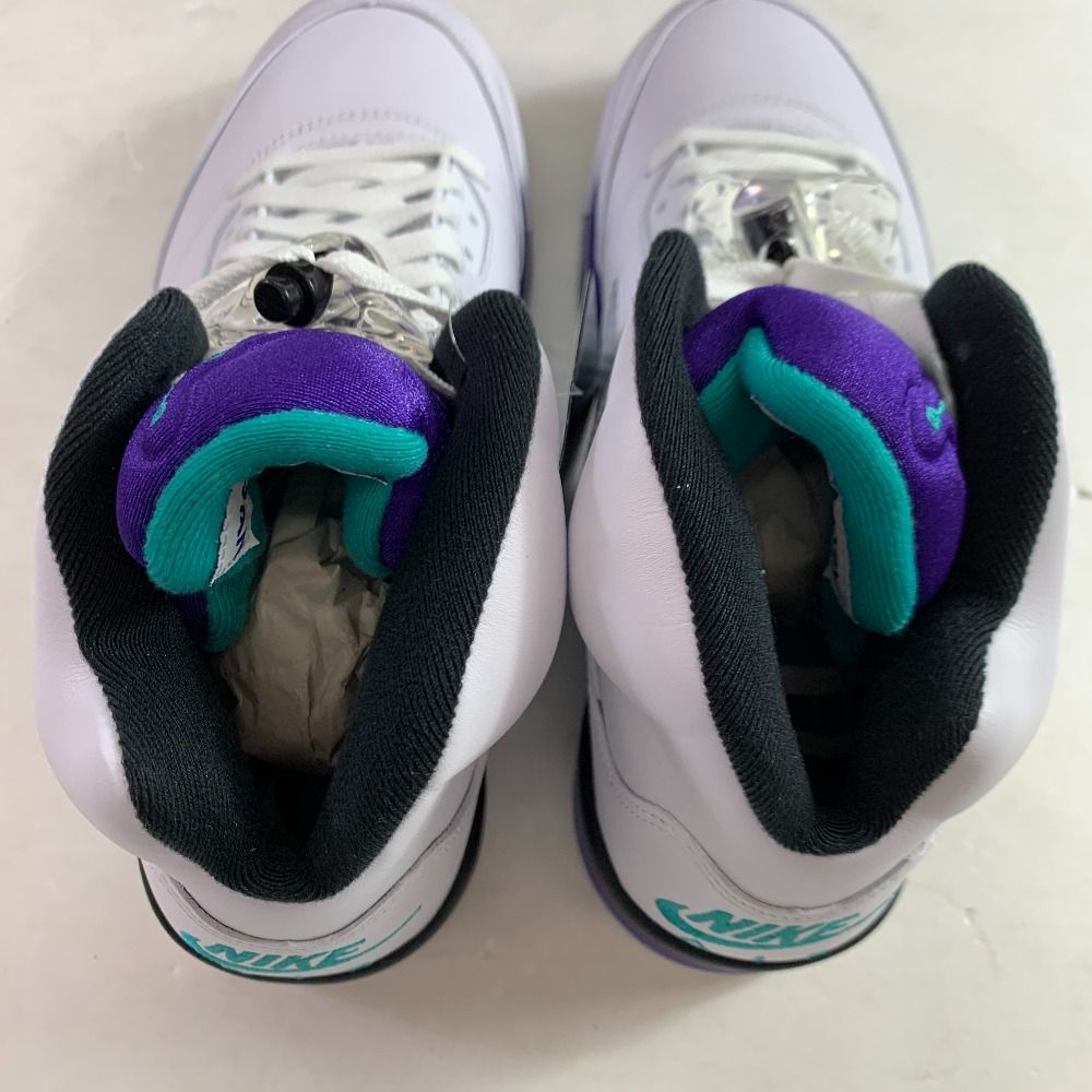 04w6086▽※【中古】Nike Air Jordan 5 Retro Grape (2025) HQ7978-100