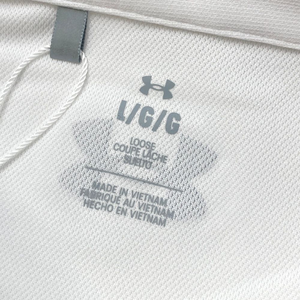 サイズ：L UNDER ARMOUR アンダーアーマー 半袖ポロシャツ ホワイト系