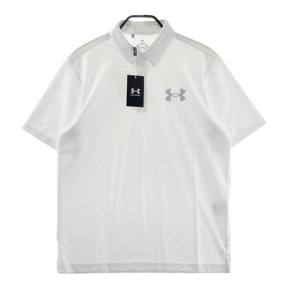 サイズ：L UNDER ARMOUR アンダーアーマー 半袖ポロシャツ ホワイト系
