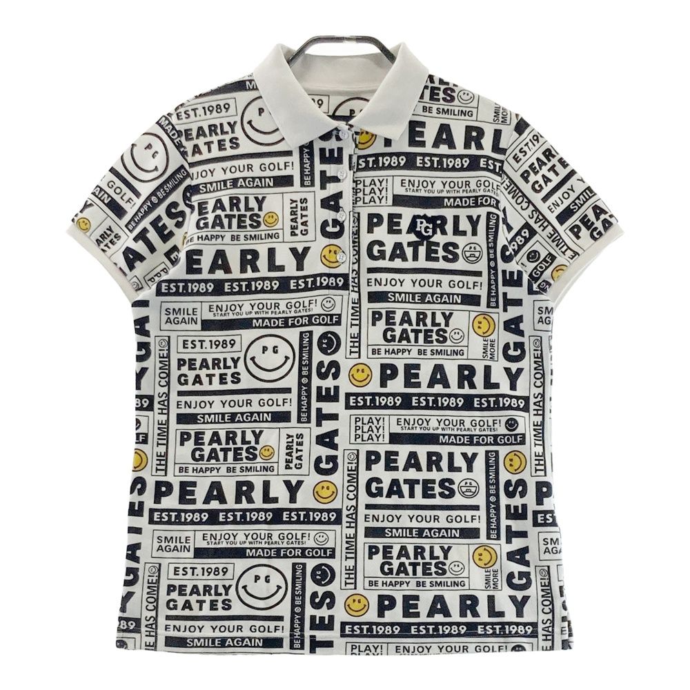 サイズ：1 PEARLY GATES パーリーゲイツ 半袖ポロシャツ ニコちゃん 総