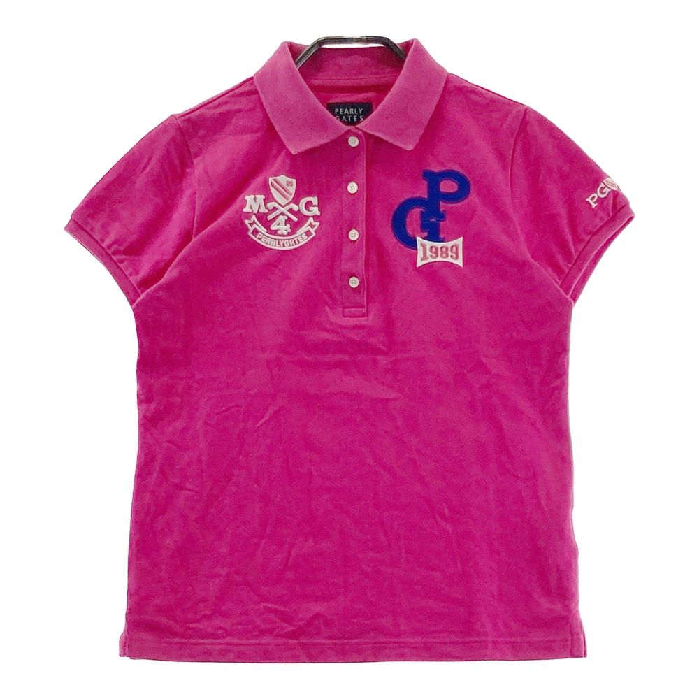 サイズ：0 PEARLY GATES パーリーゲイツ 半袖ポロシャツ ピンク系