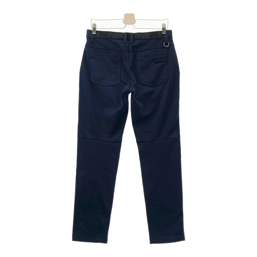 サイズ：M PUMA GOLF プーマゴルフ 裏起毛 切替 中綿パンツ ネイビー系