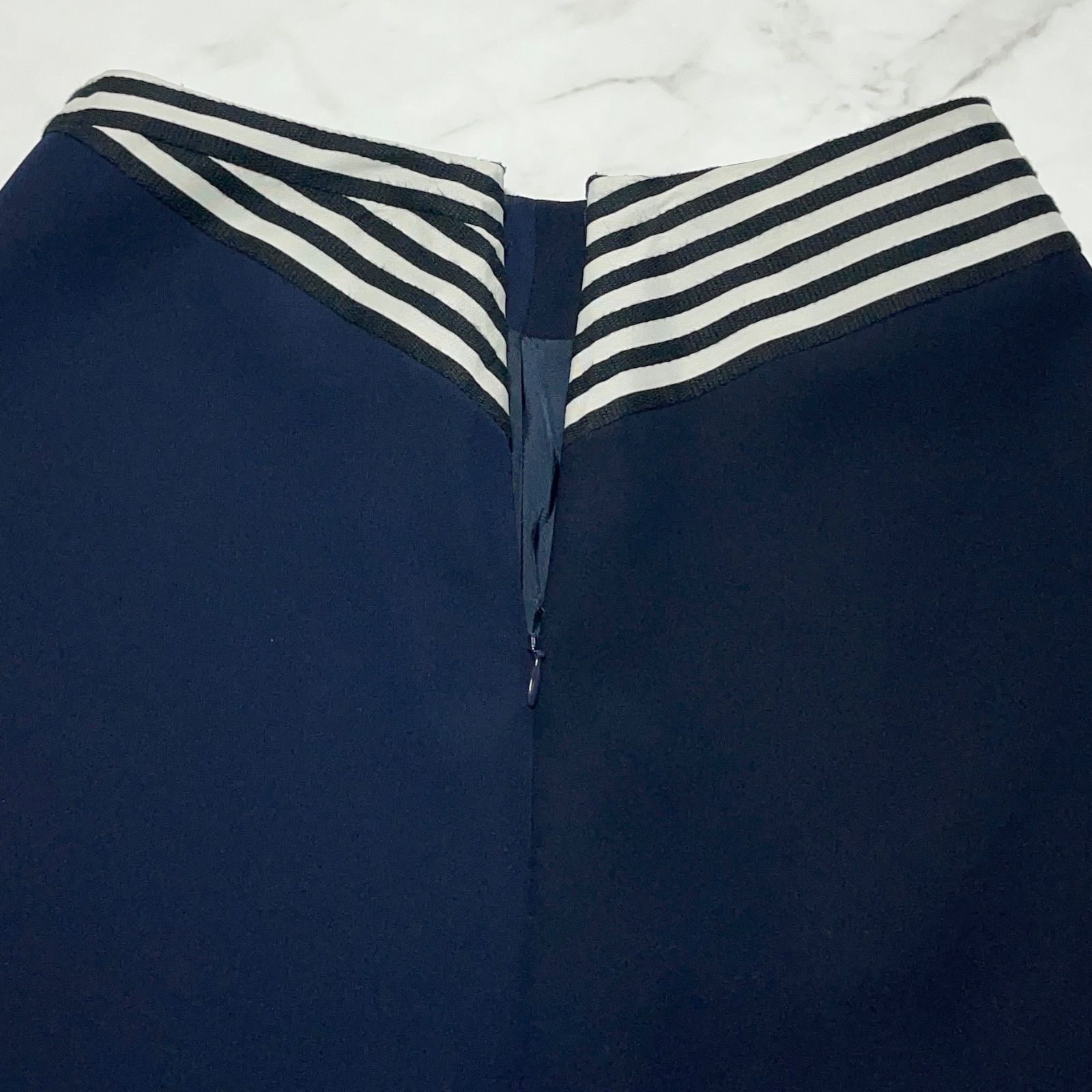 ボーダーズアットバルコニーネイビー フレアスカート ボーダーズアットバルコニー BORDERS at BALCONY フレアスカート FLARE