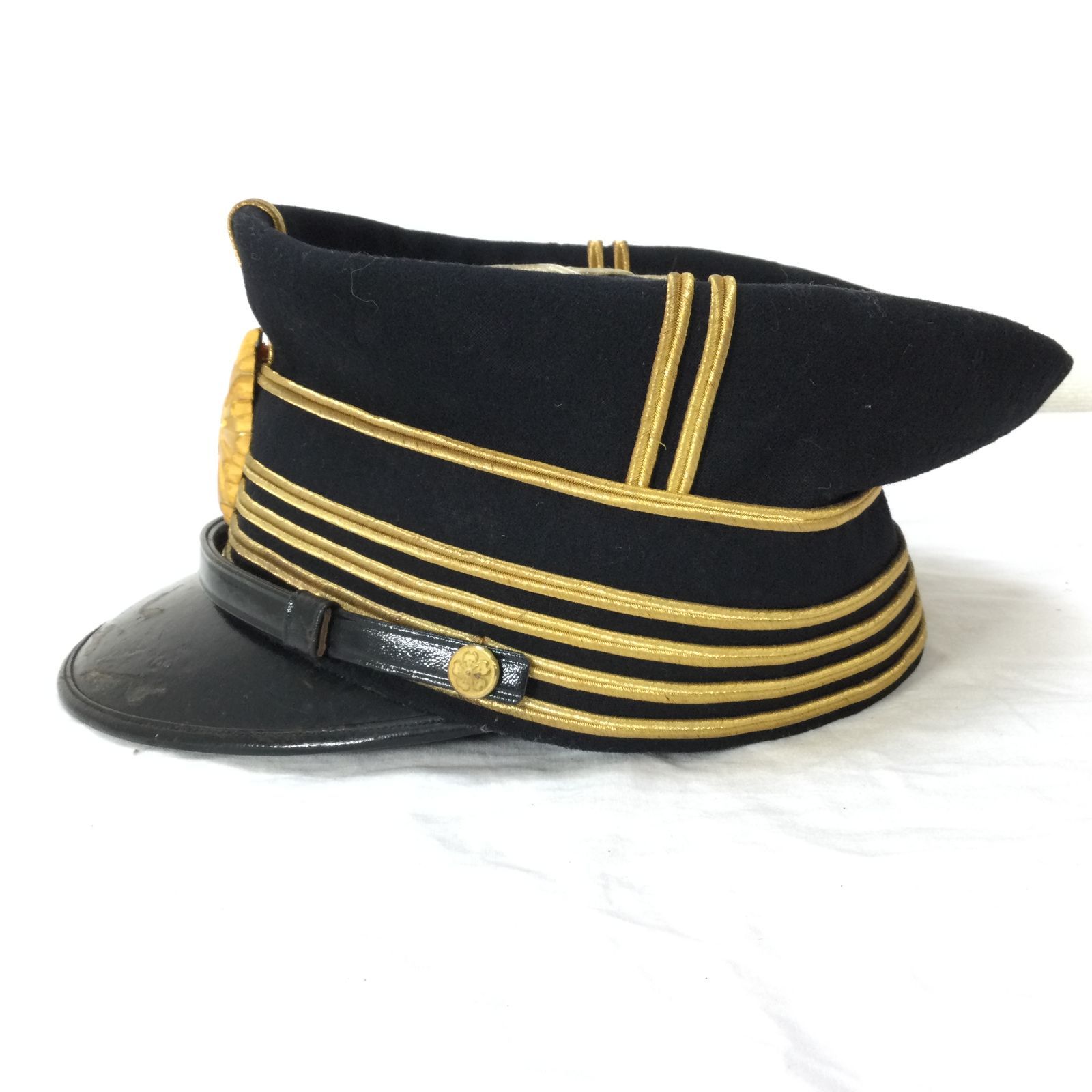 大日本帝国 旧日本軍 大礼帽子 軍服 旧日本陸軍 当時物 制帽 帽子 五芒