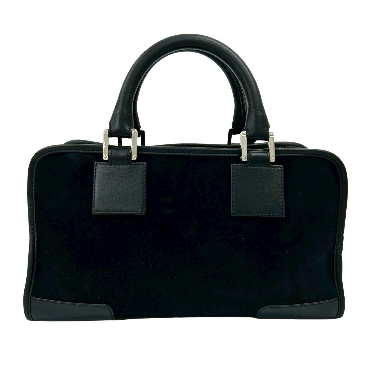 極 美品 袋 鍵付き LOEWE ロエベ アマソナ 28 アナグラム ロゴ