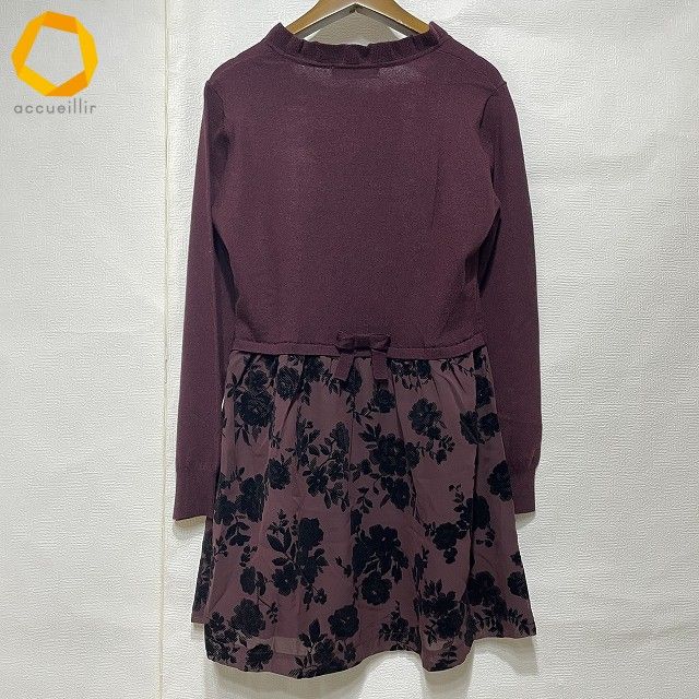 wnc ギャラリービスコンティ GALLERY VISCONTI ワンピース 2 ボルドー