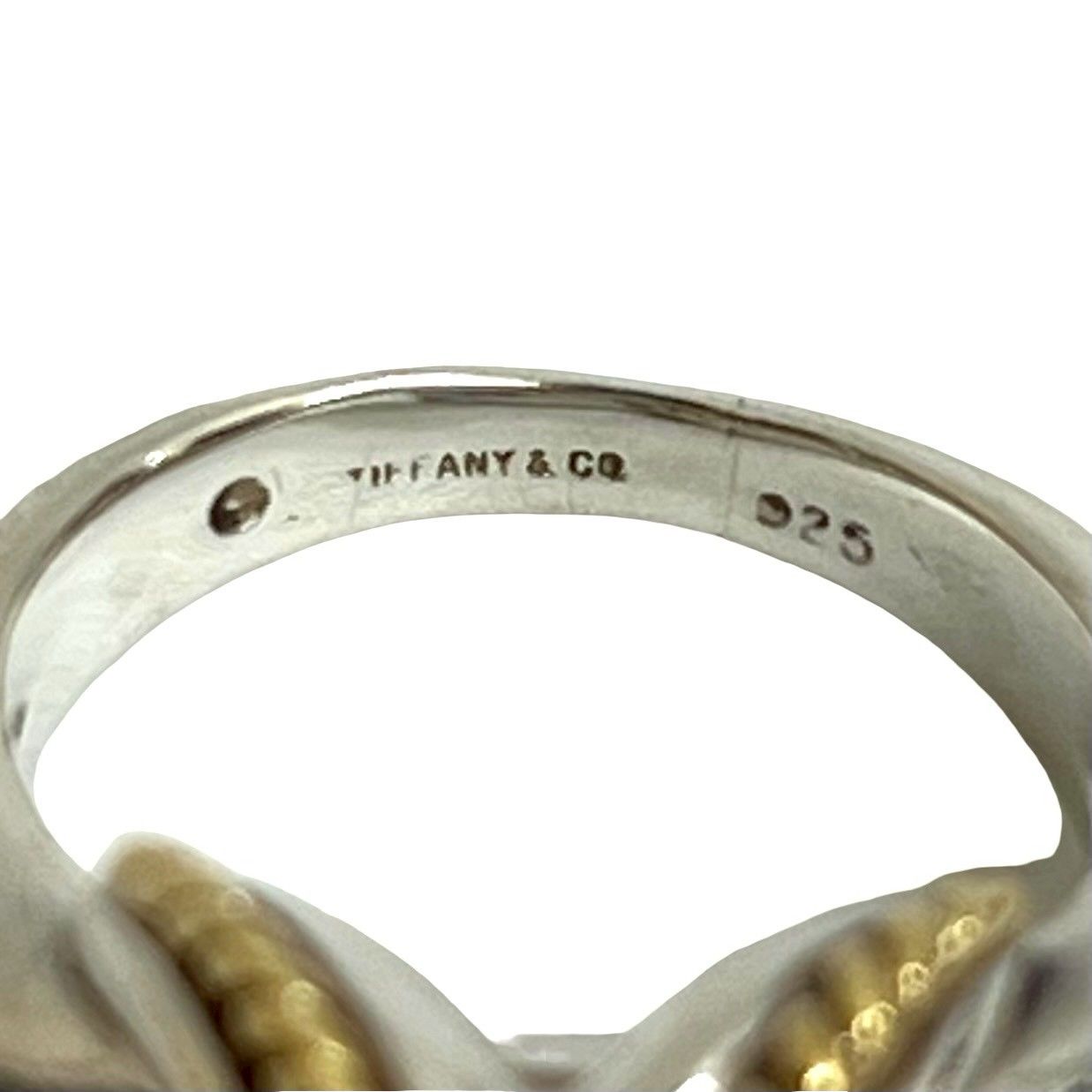 極 美品 TIFFANY&Co. ティファニー シグネチャー クロス リング