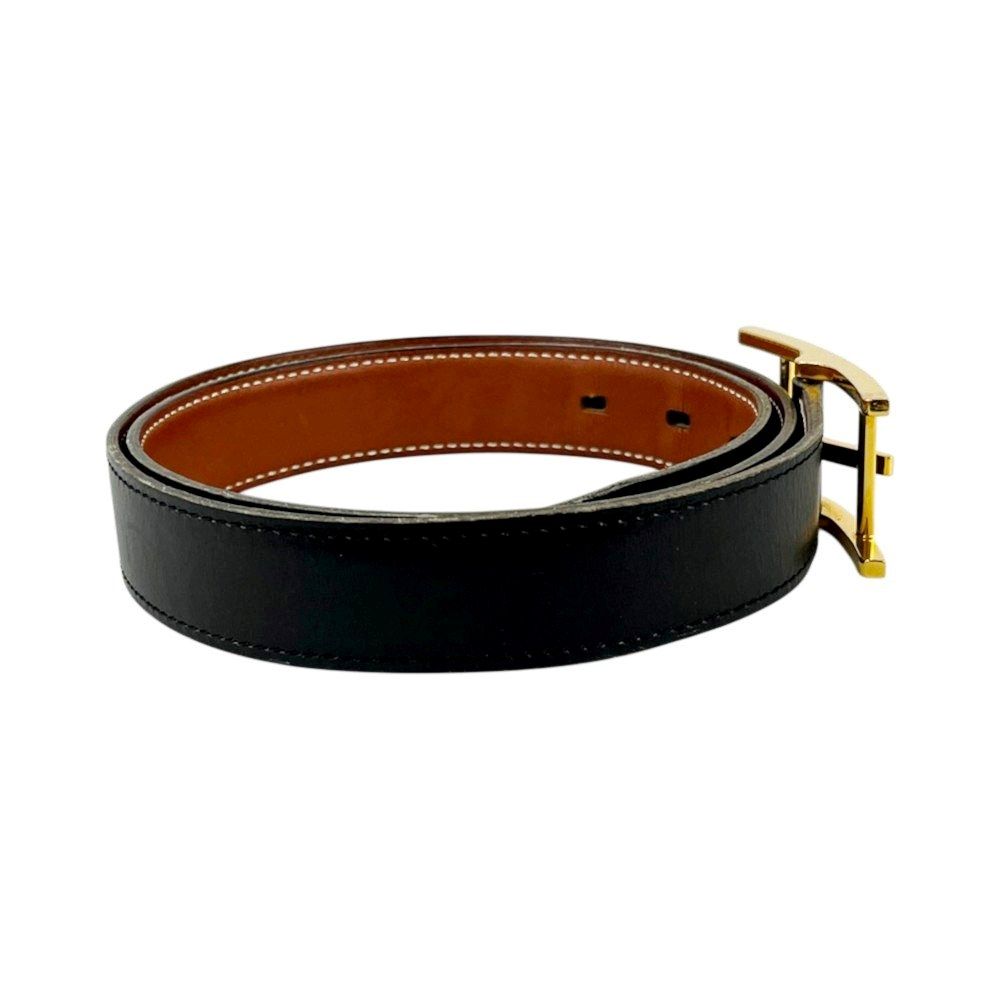 エルメス □中古□ アピ3 リバーシブル ベルト ボックスカーフ