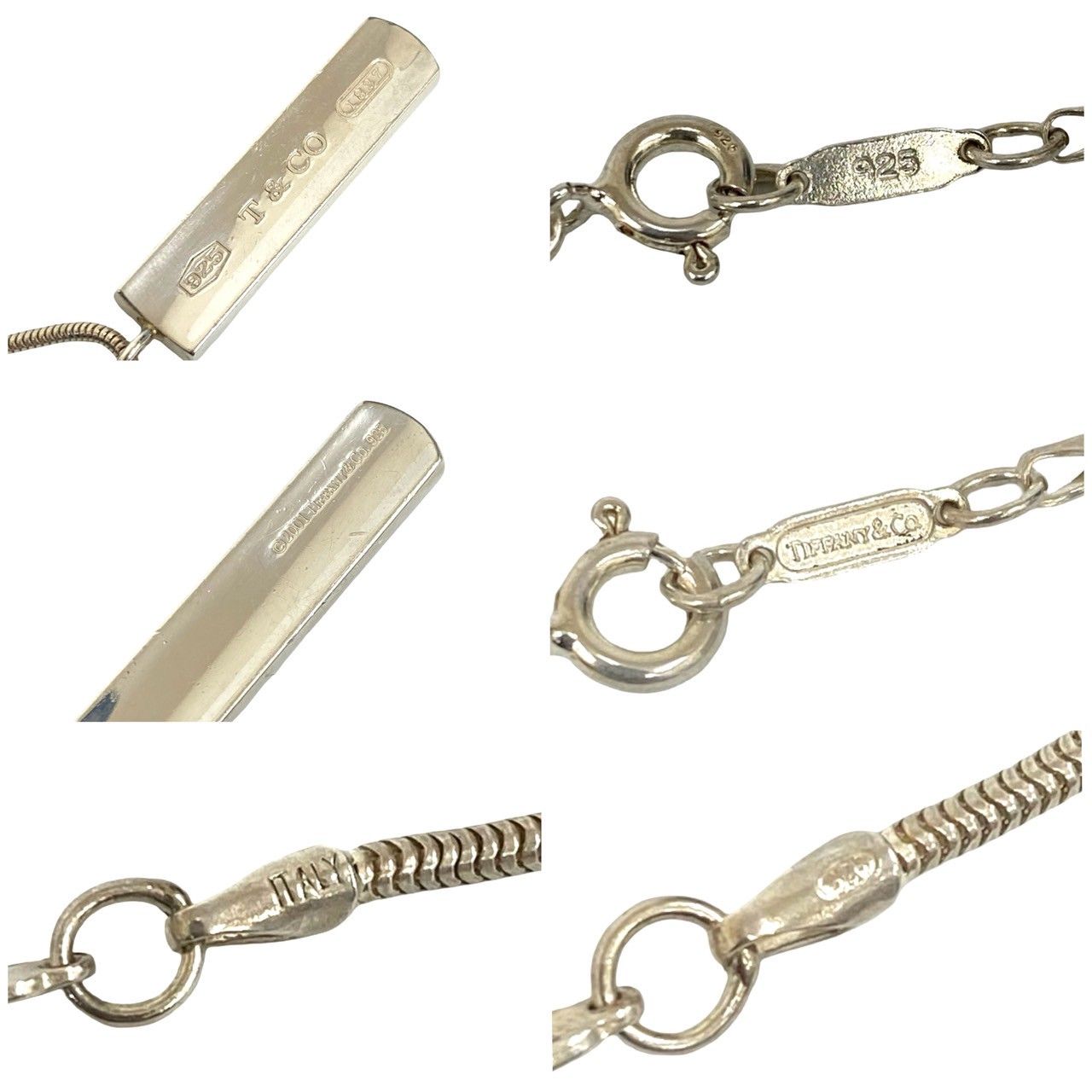 極 美品 TIFFANY&Co. ティファニー 1837 ナロー バー ネックレス