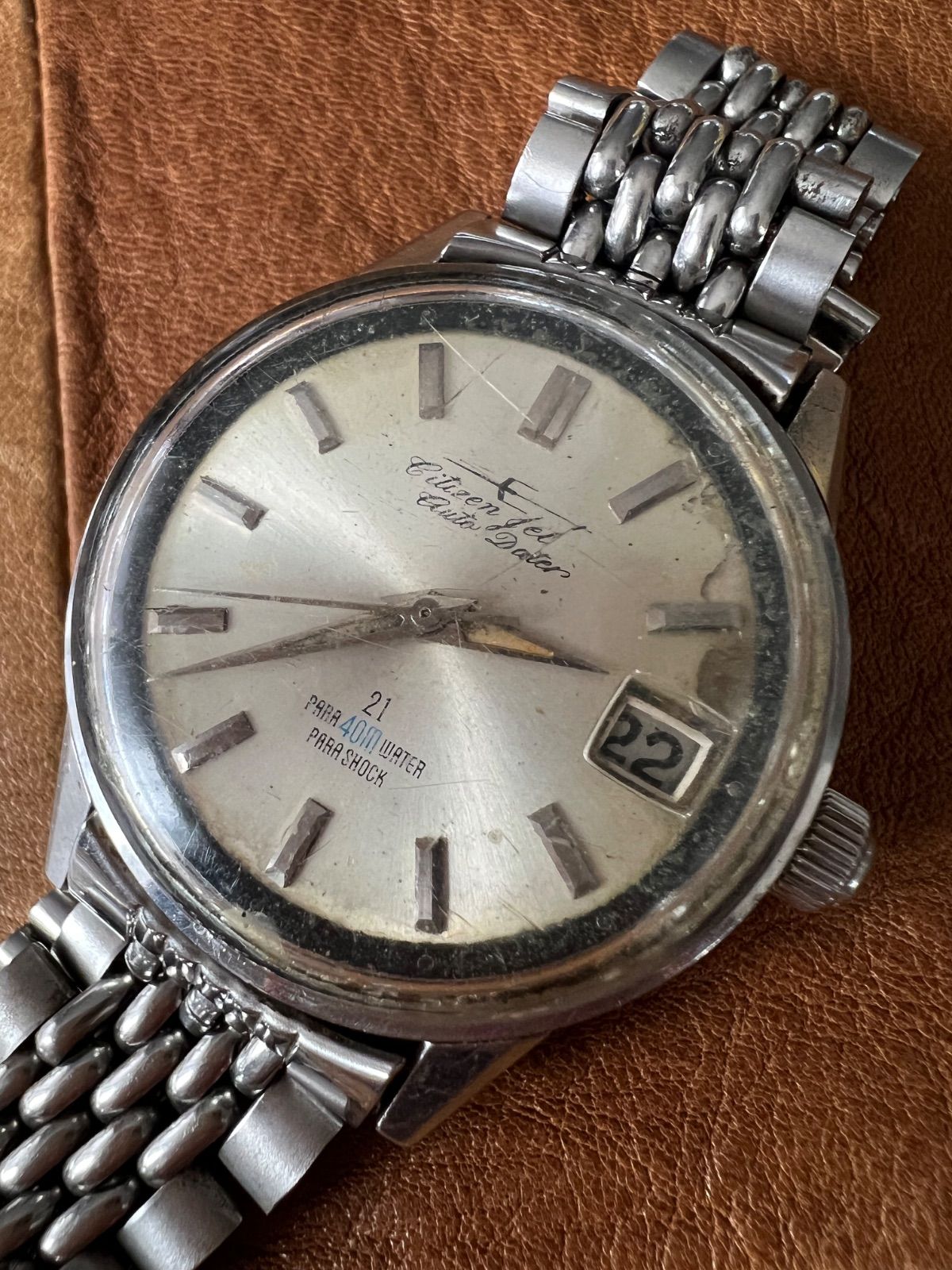 シチズン ジェット オートデーター 自動巻き時計 アンティーク