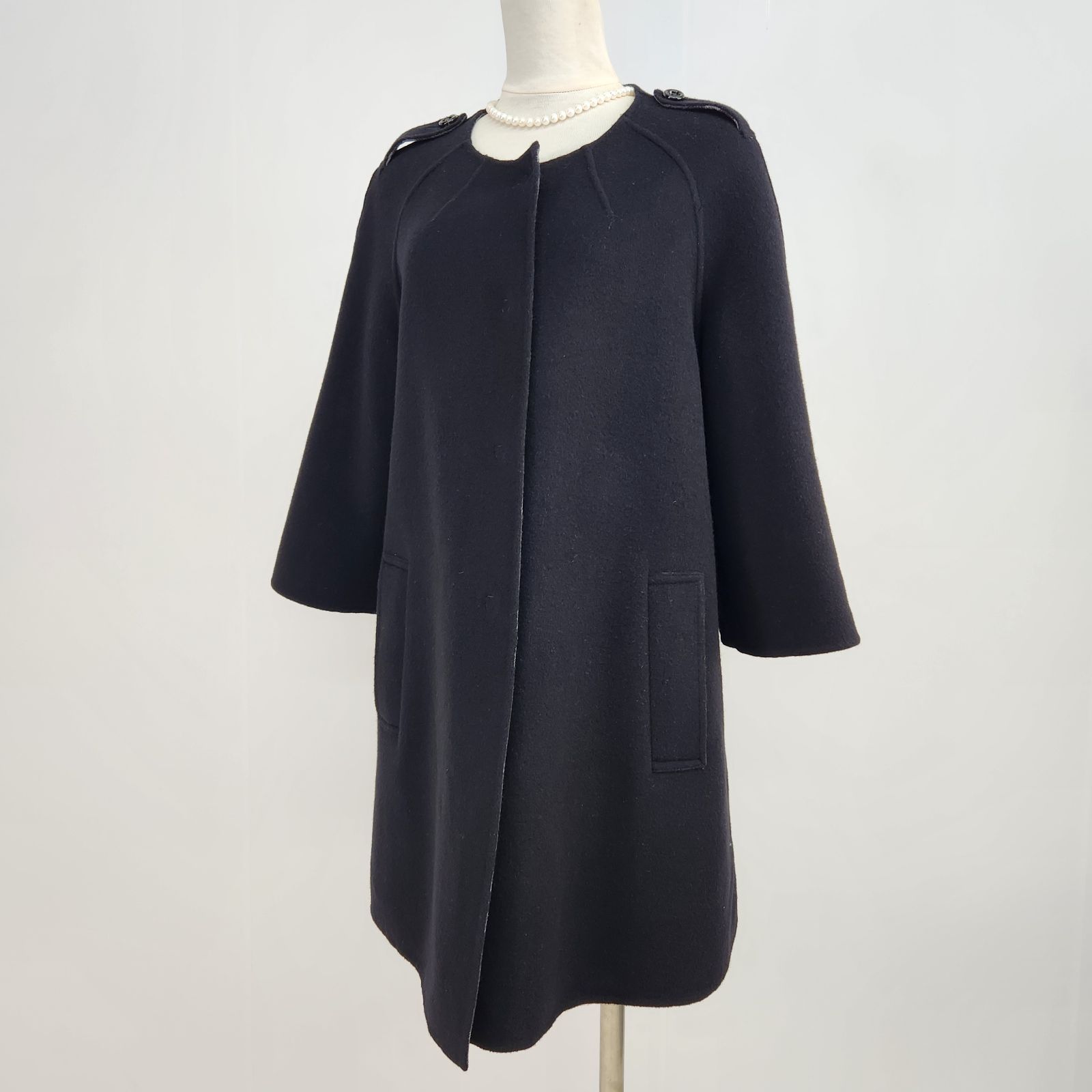 美品 BURBERRY LONDON ウールコート ノバチェック バーバリーロンドン