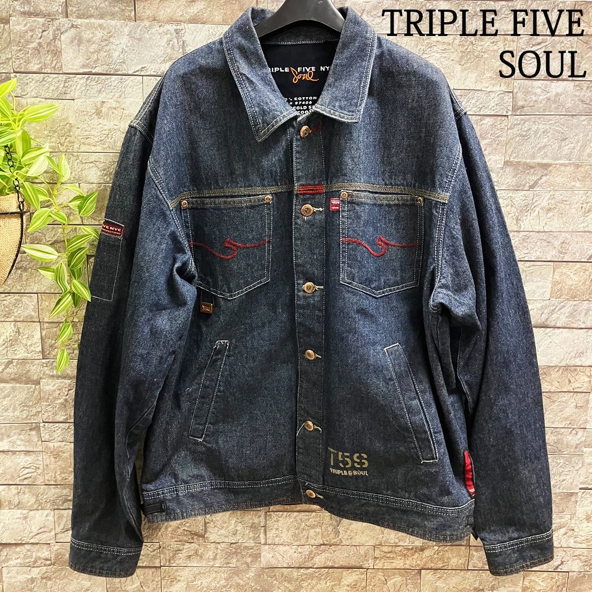 TRIPLE FIVE SOUL トリプルファイブソウル NYC デニムジャケット L 