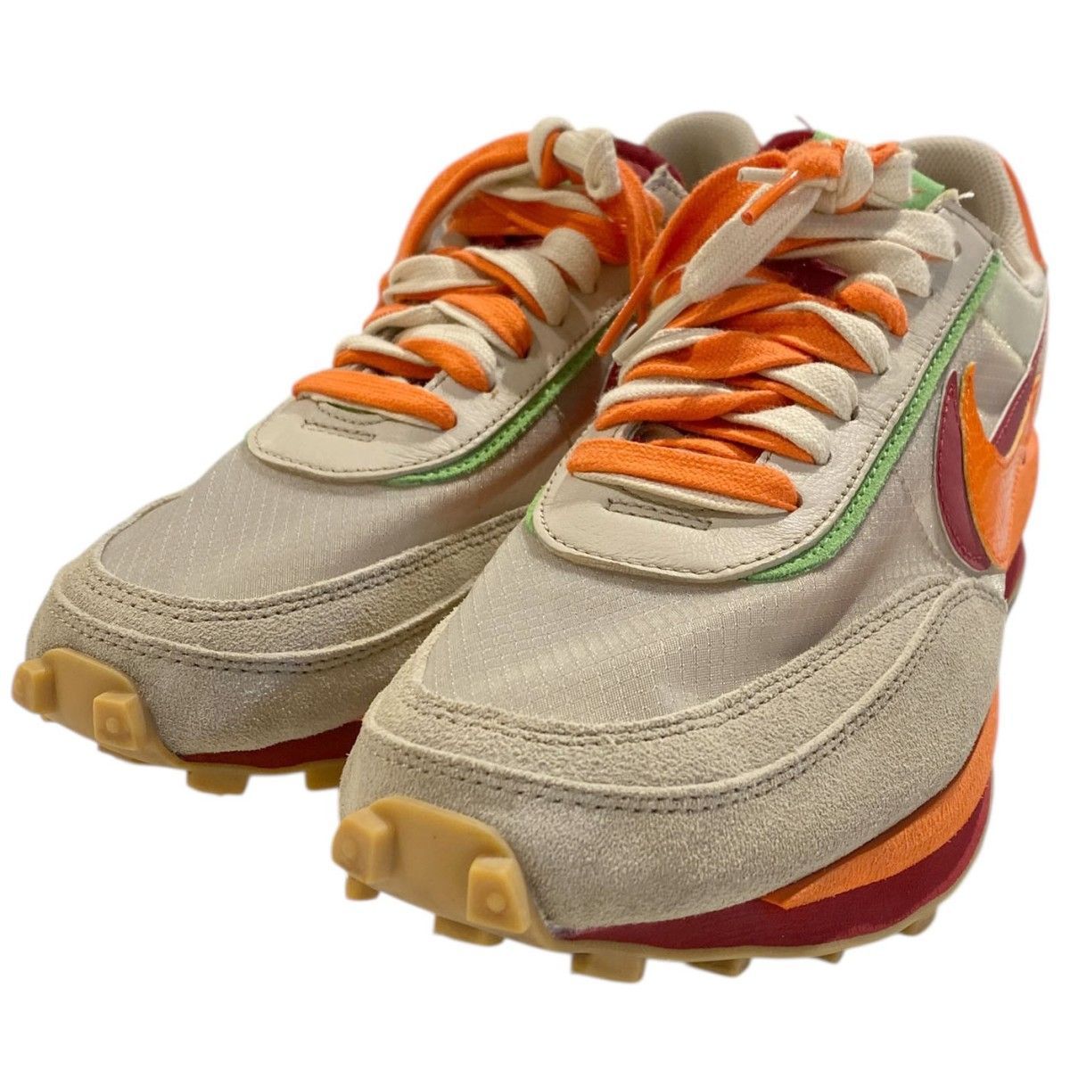 CLOT×Sacai×NIKE LD WAFFLE Orange Blazeワッフルスニーカー靴 DH1347 