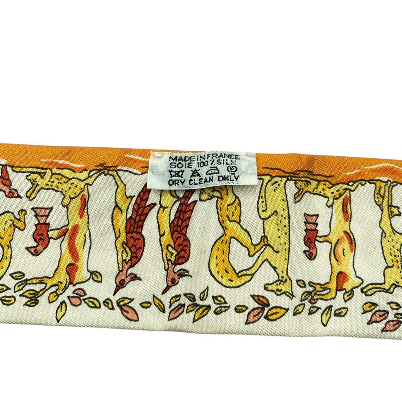 極美品 HERMES エルメス ツイリー スカーフ シルク willy Alphabet 3