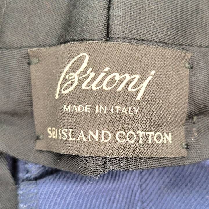 訳あり】Brioni ブリオーニ シーアイランドコットン ネイビー