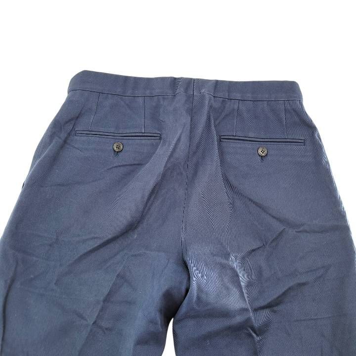 Brioni ネイビー パンツ 新品タグ付き 訳あり】Brioni ブリオーニ シーアイランドコットン ネイビー
