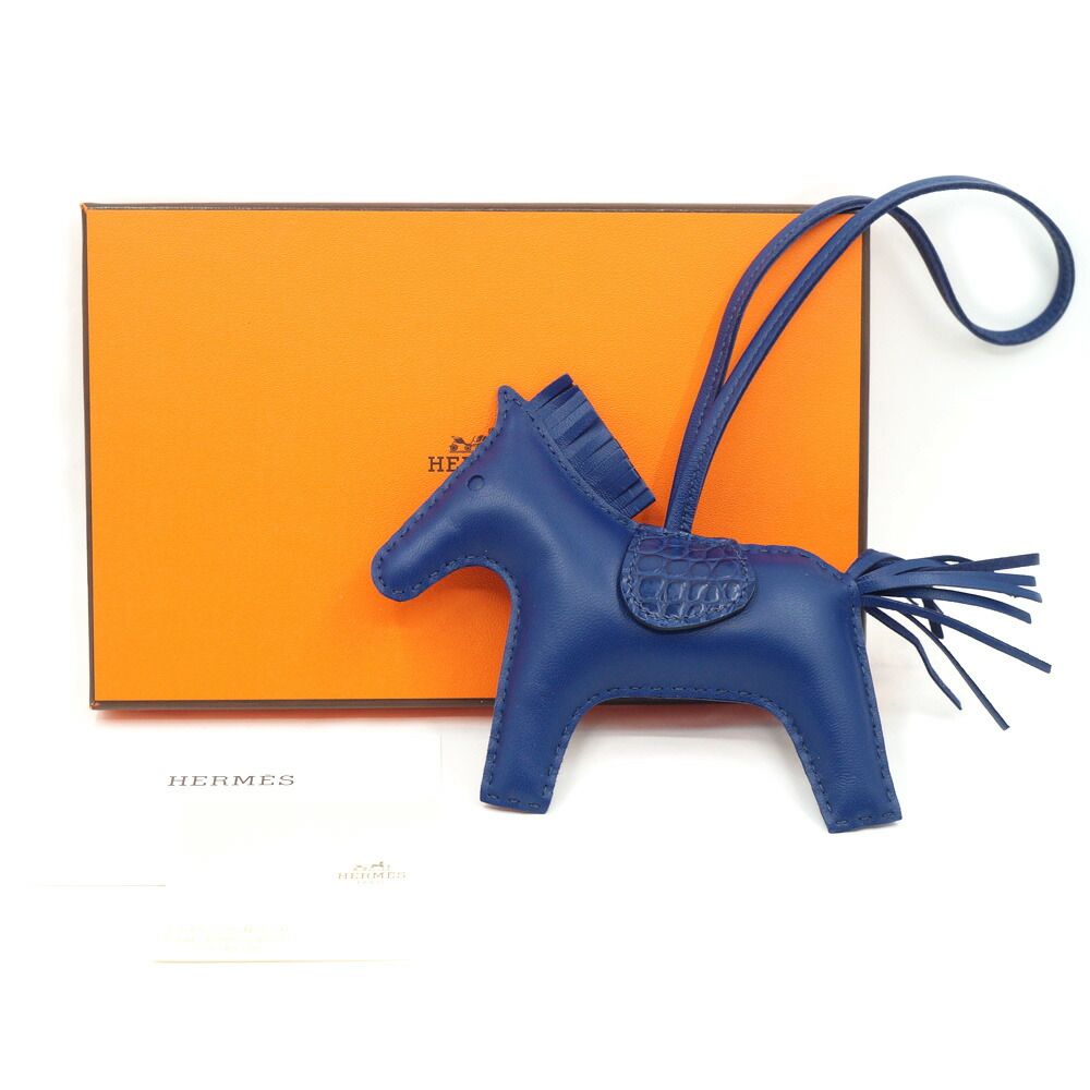栄】【HERMES】エルメス ロデオPM チャーム レザー キーホルダー