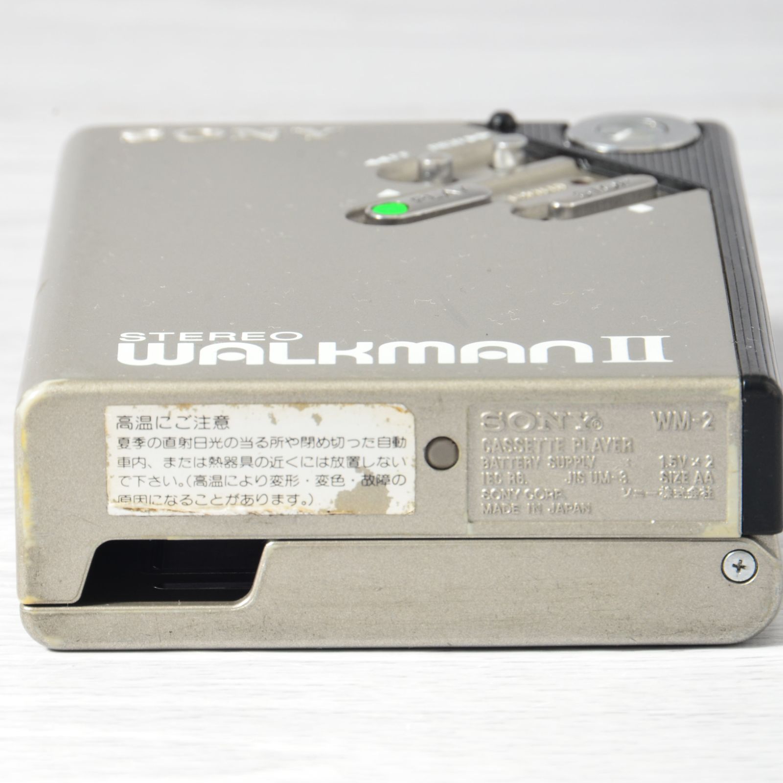 SONY WALKMAN WM-2 カセットウォークマン シルバー 整備済 TY412