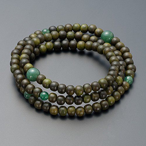 仏壇屋 特選腕輪念珠 108珠 3重 緑檀 生命樹 インド翡翠仕立 本式 正式 数珠 ブレスレット 数珠ブレス 腕輪数珠 パワーストーン 二輪 インドヒスイ 発行 証明書付 e 4 cf 28 d 8