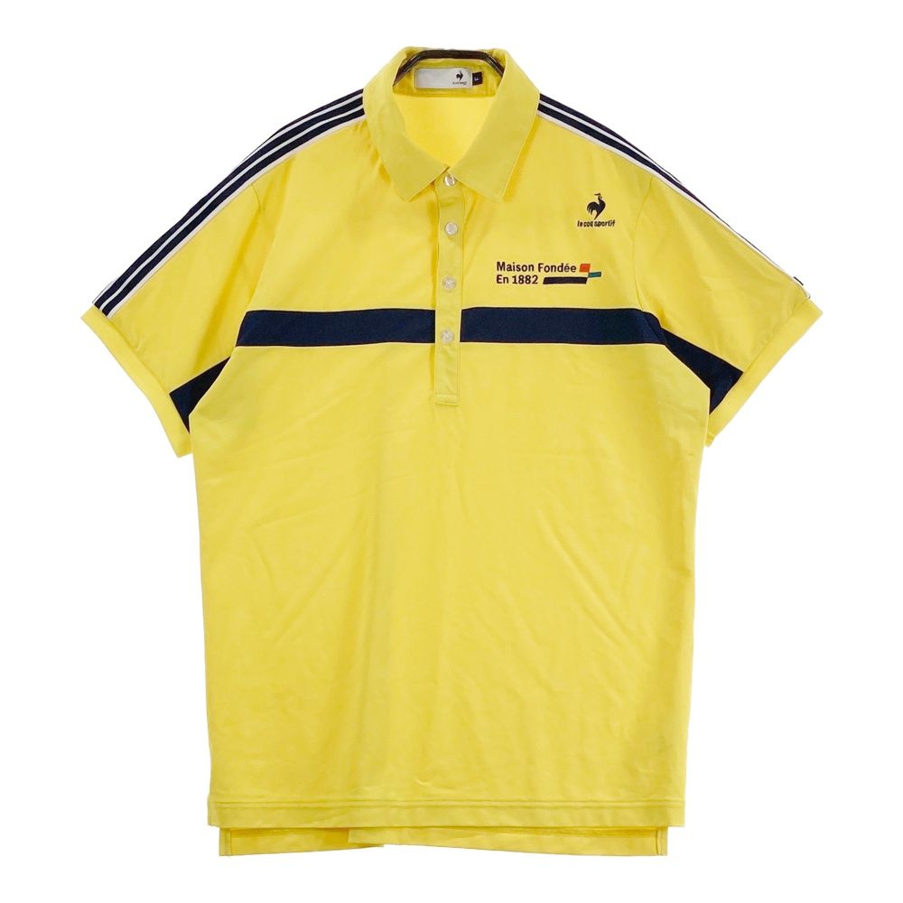 サイズ：LL LE COQ GOLF ルコックゴルフ 半袖ポロシャツ イエロー系