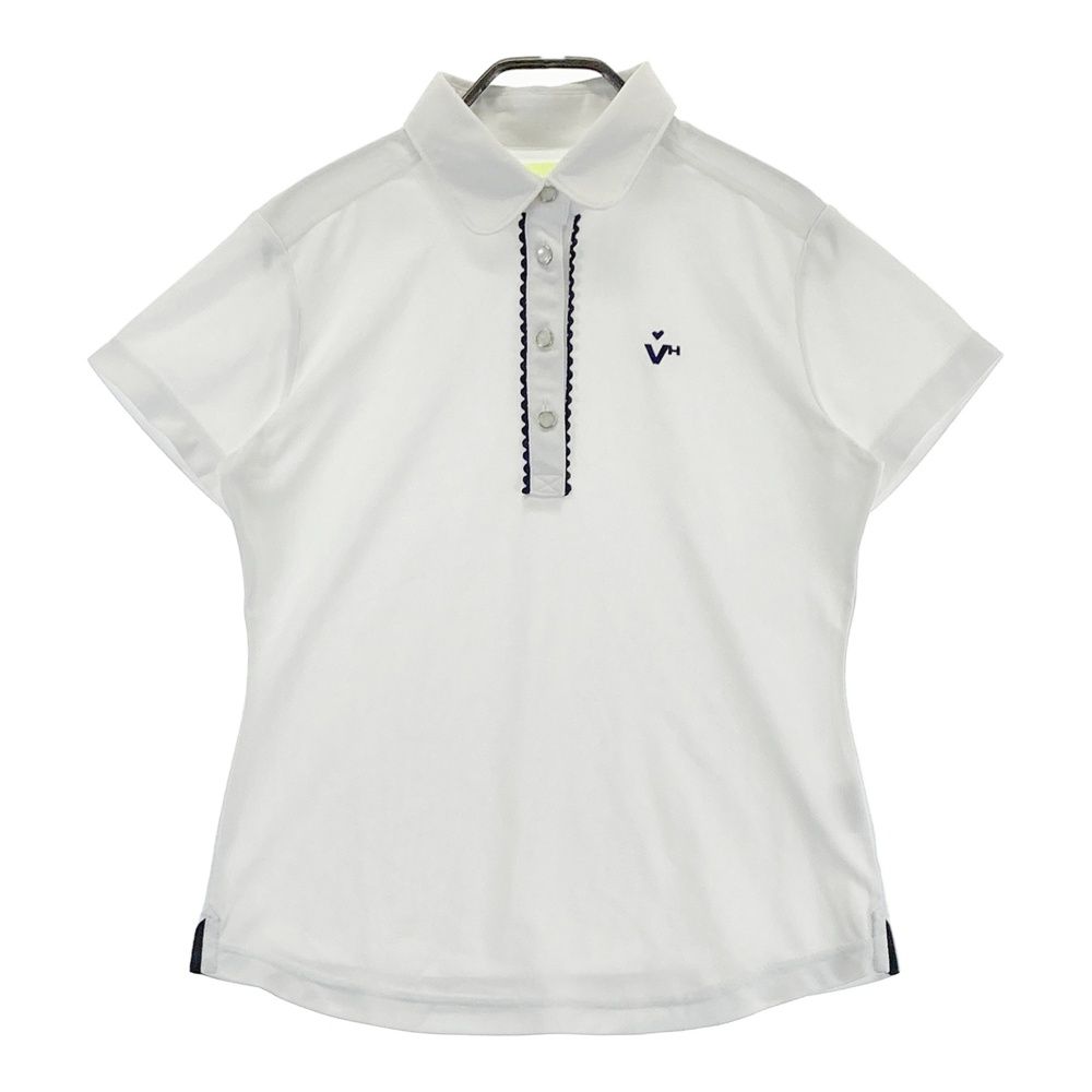 サイズ：42 VIVA HEART ビバハート 半袖ポロシャツ ホワイト系