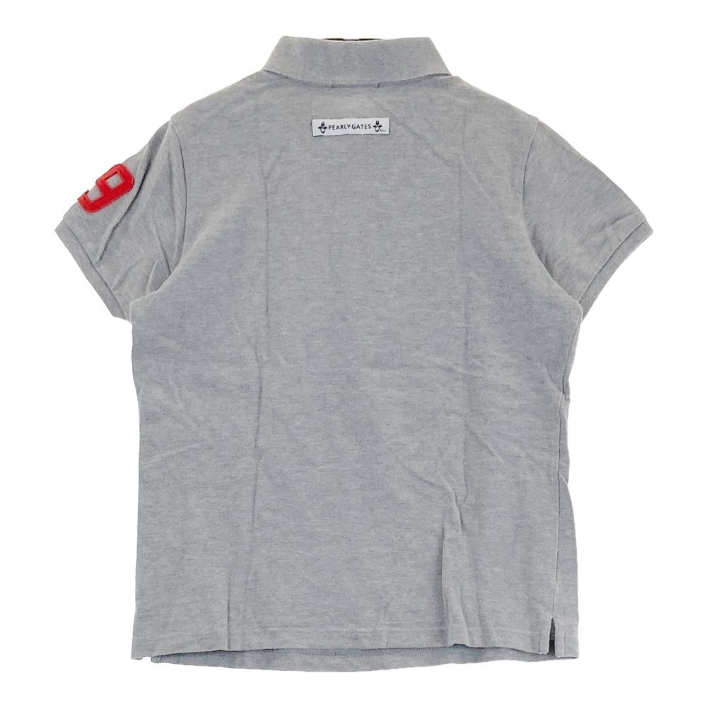 サイズ：1 PEARLY GATES パーリーゲイツ 半袖ポロシャツ ワッペン