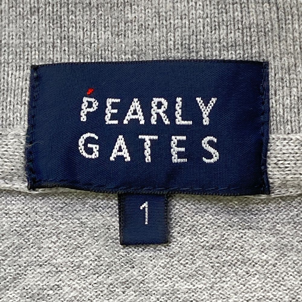 サイズ：1 PEARLY GATES パーリーゲイツ 半袖ポロシャツ ワッペン