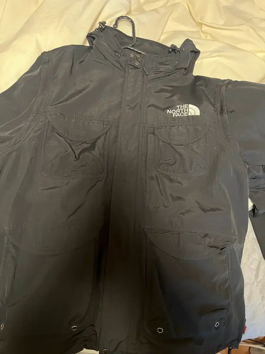 シュプリーム x ザノースフェイス トレッキング コンバーチブル ジャケット ブラック 22 SS XL