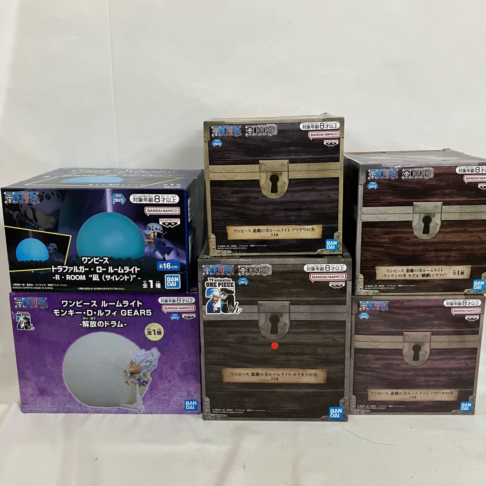 未開封 ワンピース ONE PIECE ルームライト 6個セット SF2173 c099
