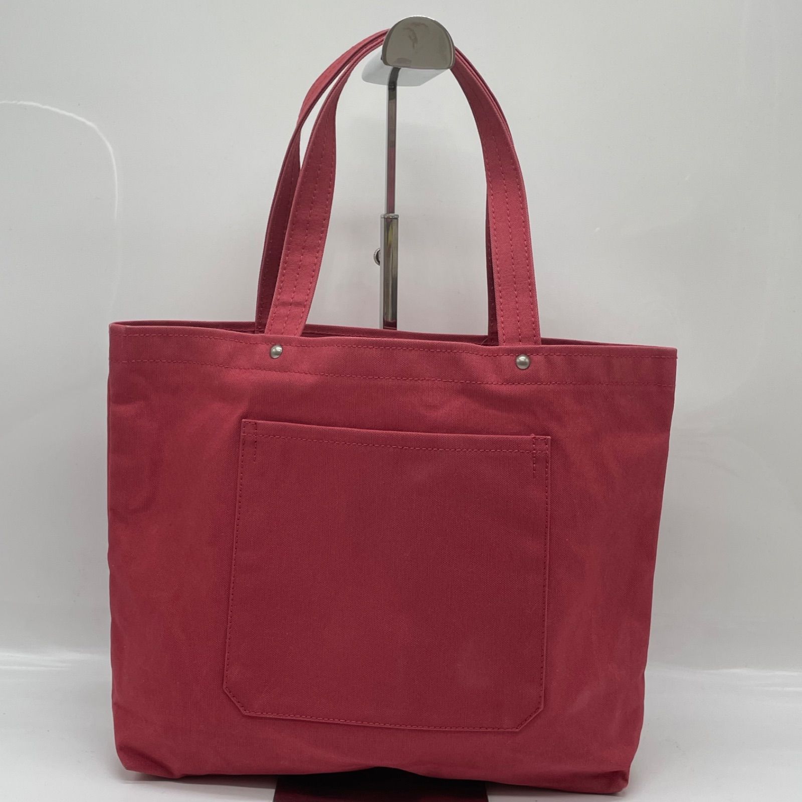 BN7676□一澤信三郎帆布 トートバッグ 手提げ H-05 02 レッド系 帆布