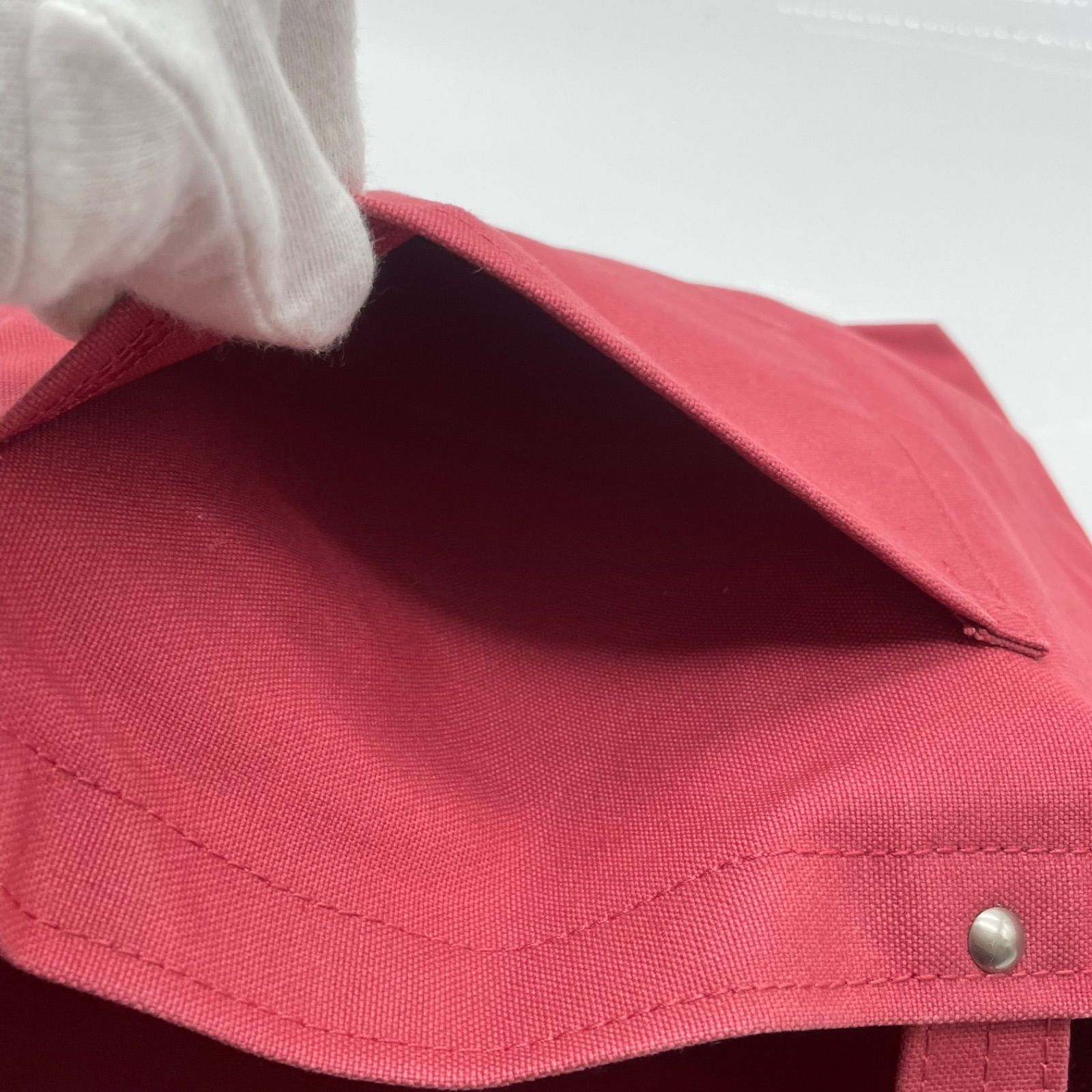 BN7676□一澤信三郎帆布 トートバッグ 手提げ H-05 02 レッド系 帆布