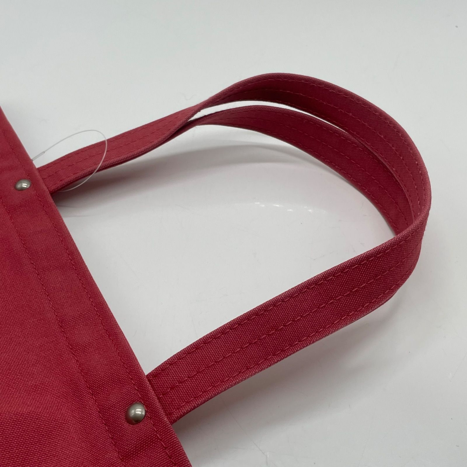 BN7676□一澤信三郎帆布 トートバッグ 手提げ H-05 02 レッド系 帆布